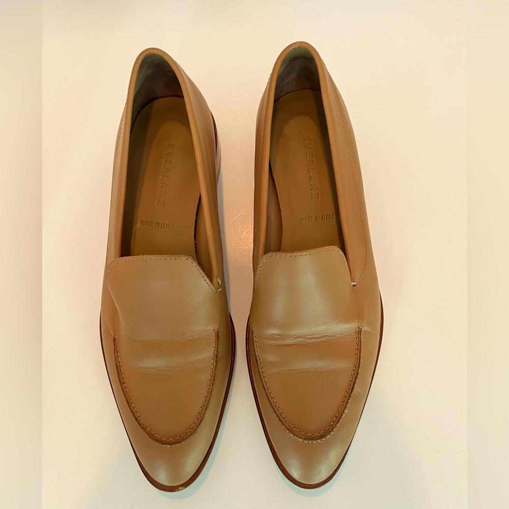 Everlane Italian leather loafer in camel